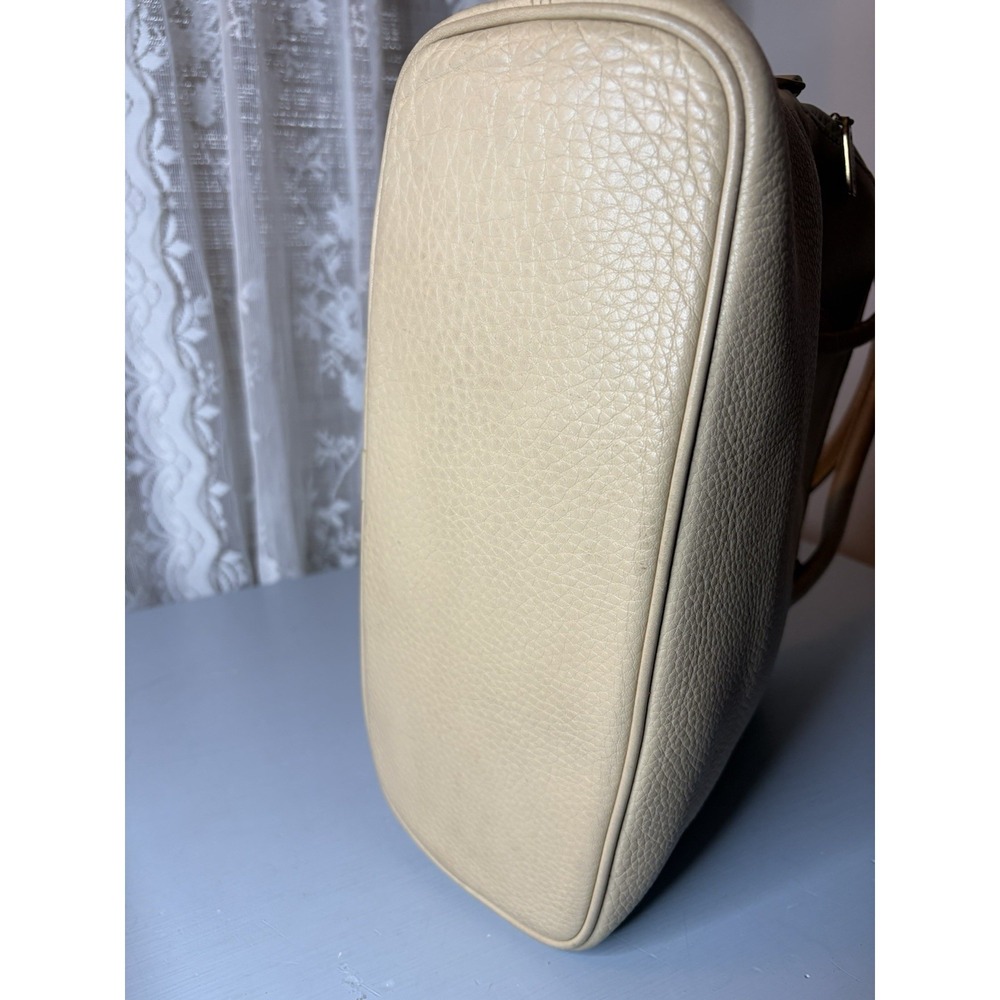 Vintage COACH Beige Leather, Sonoma 2-Way Shoulder Bag + Wallet, 4921 90s USA - Picture 14 of 16